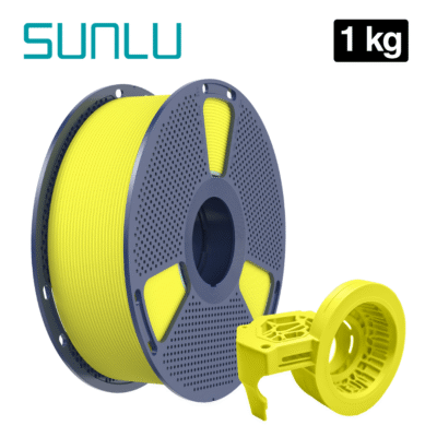Filamento HS PETG Matte Yellow Mate Amarillo (Alta Velocidad) Sunlu para impresión 3D en Smartec Store Quito.