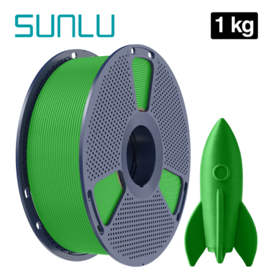 Filamento HS PLA+ Green Verde (Alta Velocidad) Sunlu para impresión 3D en Smartec Store Quito.