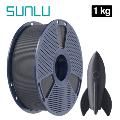 Filamento HS PLA+ Grey Gris (Alta Velocidad) Sunlu para impresión 3D en Smartec Store Quito.