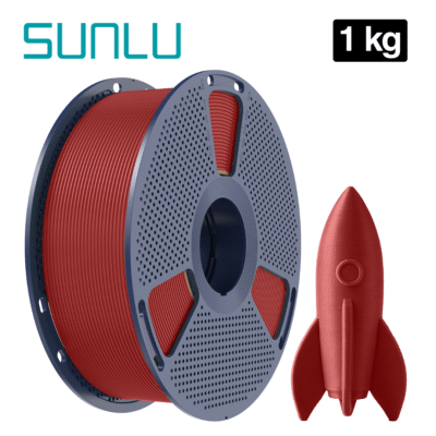 Filamento HS PLA+ Red Rojo (Alta Velocidad) Sunlu para impresión 3D en Smartec Store Quito.