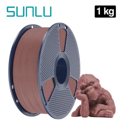 Filamento PLA Wood Cherry Wood Madera de Cerezo Sunlu para impresión 3D en Smartec Store Quito.