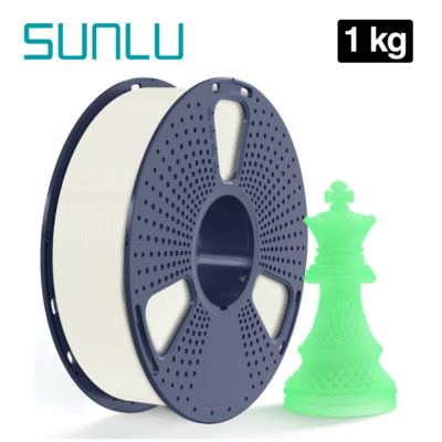 Filamento PLA Glow White to Green Blanco Brilla en la Oscuridad Verde Sunlu para impresión 3D en Smartec Store Quito.
