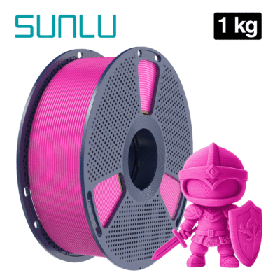 Filamento PLA+ Magenta Sunlu para impresión 3D en Smartec Store Quito.