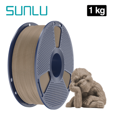 Filamento PLA Wood Madera Sunlu para impresión 3D en Smartec Store Quito.