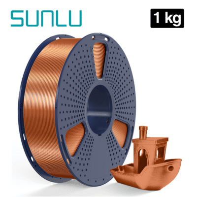 Filamento SILK PLA+ Red Cooper Rojo Cobre Sunlu para impresión 3D en Smartec Store Quito.