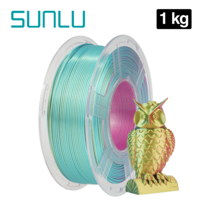 Filamento SILK PLA+ Red Yellow Green Triple Color Rojo Amarillo Verde Sunlu para impresión 3D en Smartec Store Quito.