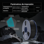 Parámetros de impresión del filamento SUNLU HS ABS