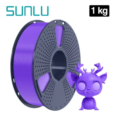 Filamento PLA+ Purple Purpura Sunlu para impresión 3D en Smartec Store Quito.