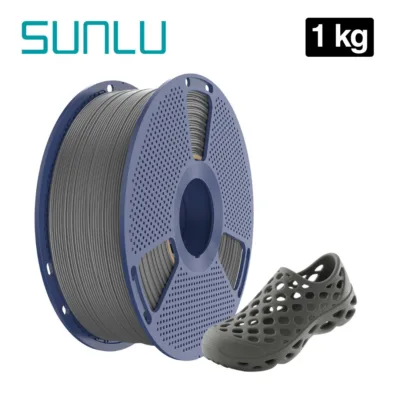Filamento TPU 95A Grey Gris Sunlu para impresión 3D en Smartec Store Quito.