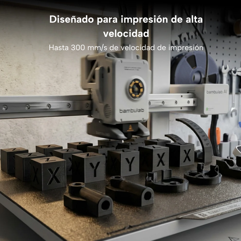 Modelos de prueba Negros impresos con filamento SUNLU High Speed PLA+ de Smartec Store para impresión 3D de alta velocidad