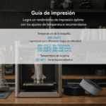 Guía de impresión para filamento SUNLU High Speed PLA+ de Smartec Store, con parámetros de temperatura, velocidad y cama para impresoras 3D FDM