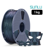Filamento SUNLU PLA Galaxy Galaxia 1 kg de Smartec Store, con acabado oscuro brillante y efecto galáctico para impresión 3D