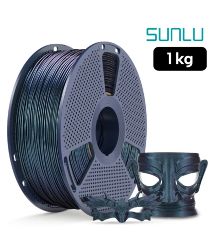 Filamento SUNLU PLA Galaxy Galaxia 1 kg de Smartec Store, con acabado oscuro brillante y efecto galáctico para impresión 3D