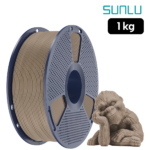 Filamento SUNLU PLA Madera 1 kg para impresión 3D, disponible en Smartec Store Ecuador