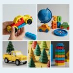 Juguetes, figuras educativas y piezas coloridas impresas con filamento SUNLU PLA+ 2.0 Varios Colores de Smartec Store, ideal para impresión 3D resistente