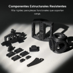 Componentes estructurales impresos con SUNLU PETG Fibra de Carbono de Smartec Store para piezas funcionales que soportan carga
