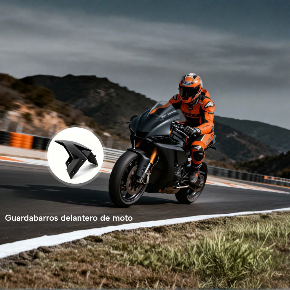 Guardabarros delantero de moto impreso con filamento SUNLU PETG Fibra de Carbono de Smartec Store