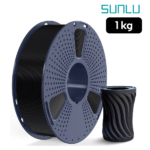 Filamento SUNLU ASA Negro 1 kg de Smartec Store para impresión 3D de piezas resistentes al exterior y al calor