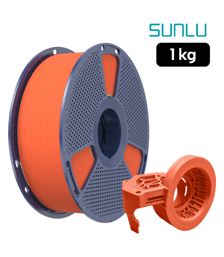 Filamento SUNLU High Speed PETG Mate Naranja 1 kg de Smartec Store para impresión 3D rápida con acabado mate