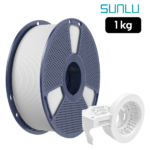Filamento SUNLU High Speed PETG Mate blanco 1 kg de Smartec Store para impresión 3D rápida con acabado mate