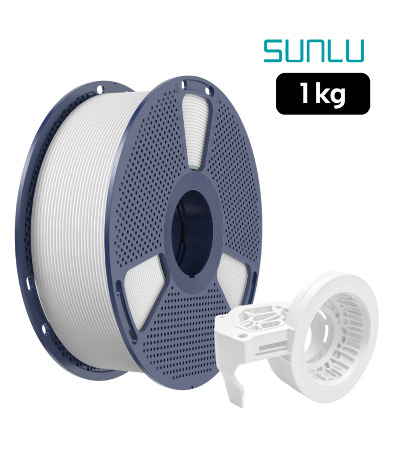 Filamento SUNLU High Speed PETG Mate blanco 1 kg de Smartec Store para impresión 3D rápida con acabado mate