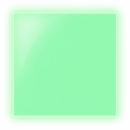 Muestra del efecto luminoso del filamento SUNLU PLA Glow in the Dark Brilla a Verde de Smartec Store, con brillo uniforme en la oscuridad