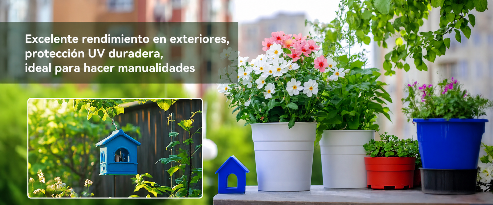 Filamento SUNLU ASA Varios Colores de Smartec Store para macetas, casitas decorativas y piezas de exterior resistentes a rayos UV
