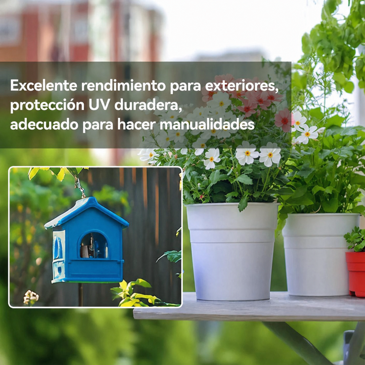 Filamento SUNLU ASA Varios Colores de Smartec Store para macetas, casitas decorativas y piezas de exterior resistentes a rayos UV.