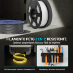 Filamento SUNLU High Speed PETG Mate de Smartec Store, fácil de imprimir como PLA y resistente como ABS para piezas funcionales.