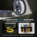 Filamento SUNLU High Speed PETG Mate de Smartec Store, fácil de imprimir como PLA y resistente como ABS para impresión 3D