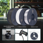 Filamentos SUNLU High Speed PETG Mate Varios Colores de Smartec Store, libres de obstrucciones y burbujas, con diámetro 1.75 mm