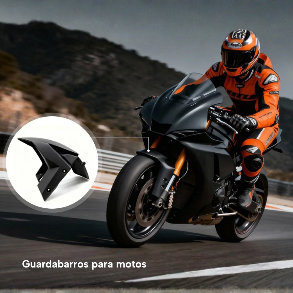 Guardabarros para motos impreso con filamento SUNLU PETG Fibra de Carbono de Smartec Store para piezas resistentes