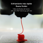 Filamento eSUN PLA Basic con excelente fluidez de extrusión y enfriamiento rápido para impresiones 3D precisas y estables