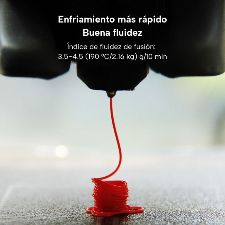 Filamento eSUN PLA Basic con excelente fluidez de extrusión y enfriamiento rápido para impresiones 3D precisas y estables