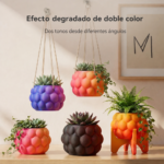 Modelos impresos con filamento SUNLU PLA Mate Doble Color vistos desde distintos ángulos