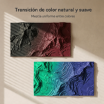 Ejemplo de transición natural entre colores en filamento SUNLU PLA Mate Doble Color