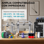 Guía de compatibilidad del filamento SUNLU PLA Transparente Varios Colores de Smartec Store para impresoras 3D FDM