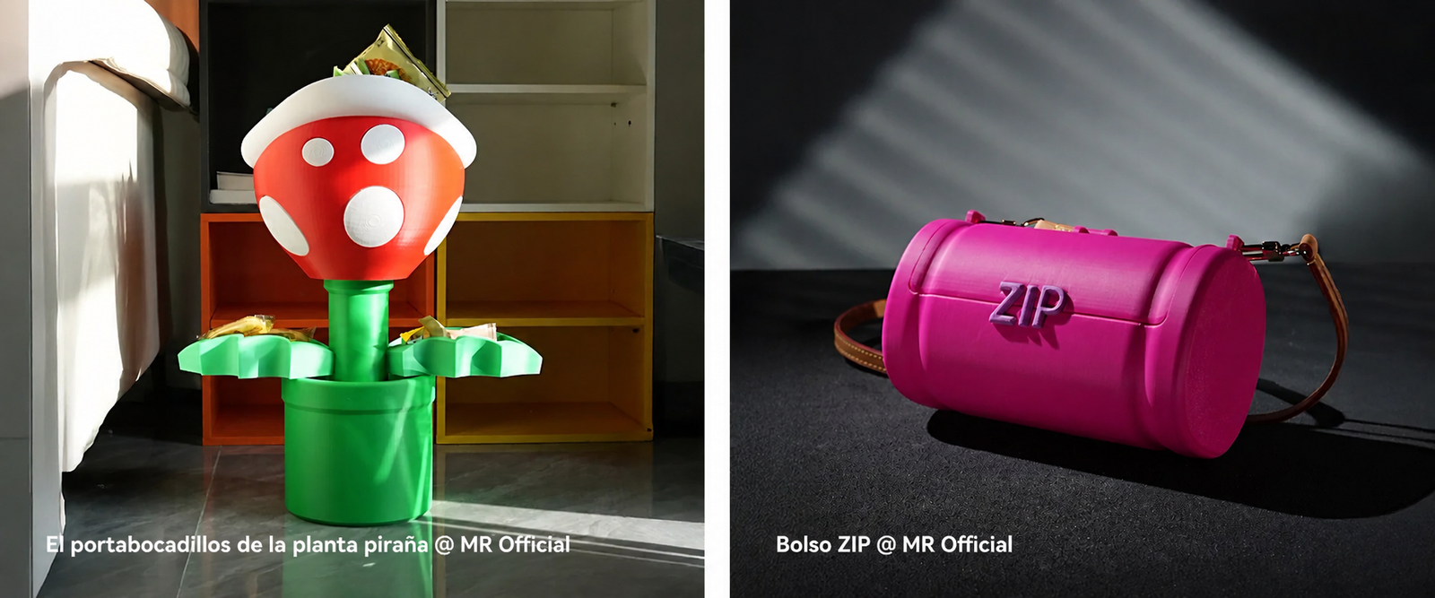Portabocadillos y bolsa de mano impresos con filamento SUNLU PLA Transparente de Smartec Store