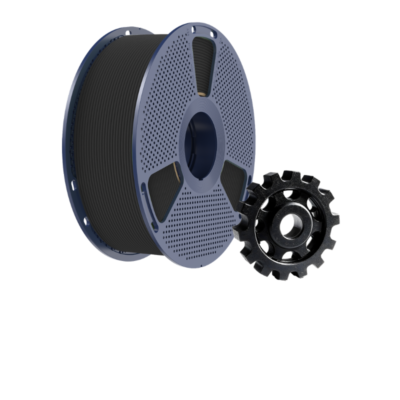 Filamento SUNLU PETG Fibra de Carbono de Smartec Store, ideal para piezas funcionales, engranajes, repuestos y componentes resistentes