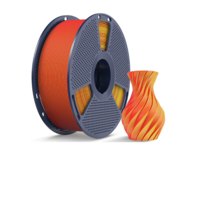 Filamento SUNLU PLA Mate Doble Color de Smartec Store, ideal para piezas 3D con transición de color y acabado brillante