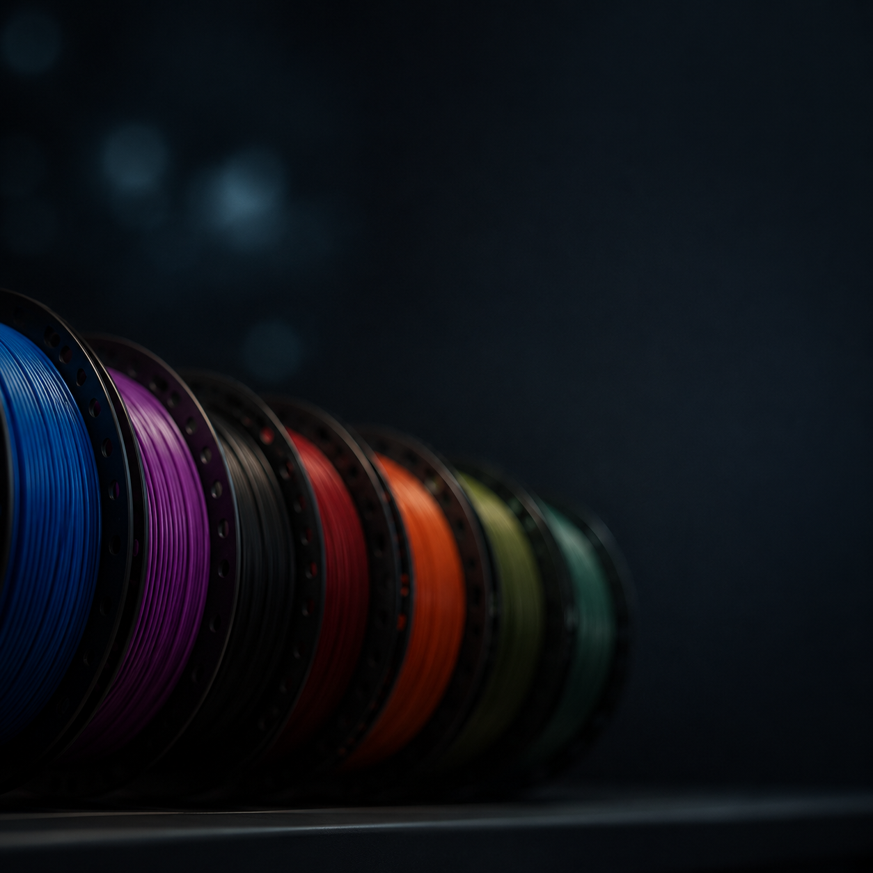 Rollos de filamento para impresión 3D en varios colores disponibles en Smartec Store Ecuador